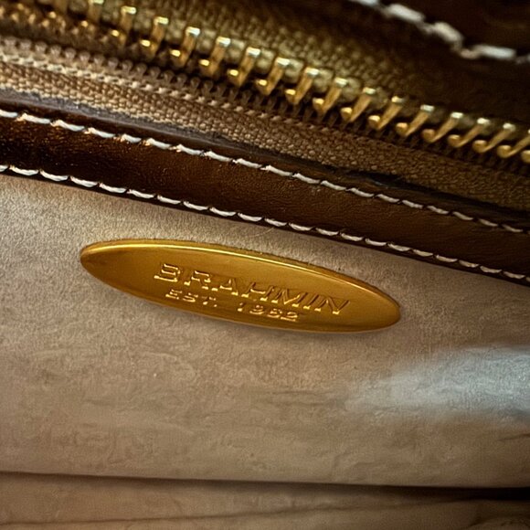 Brahmin Gold and Brown Shoulder Bag - Picture 5 of 5